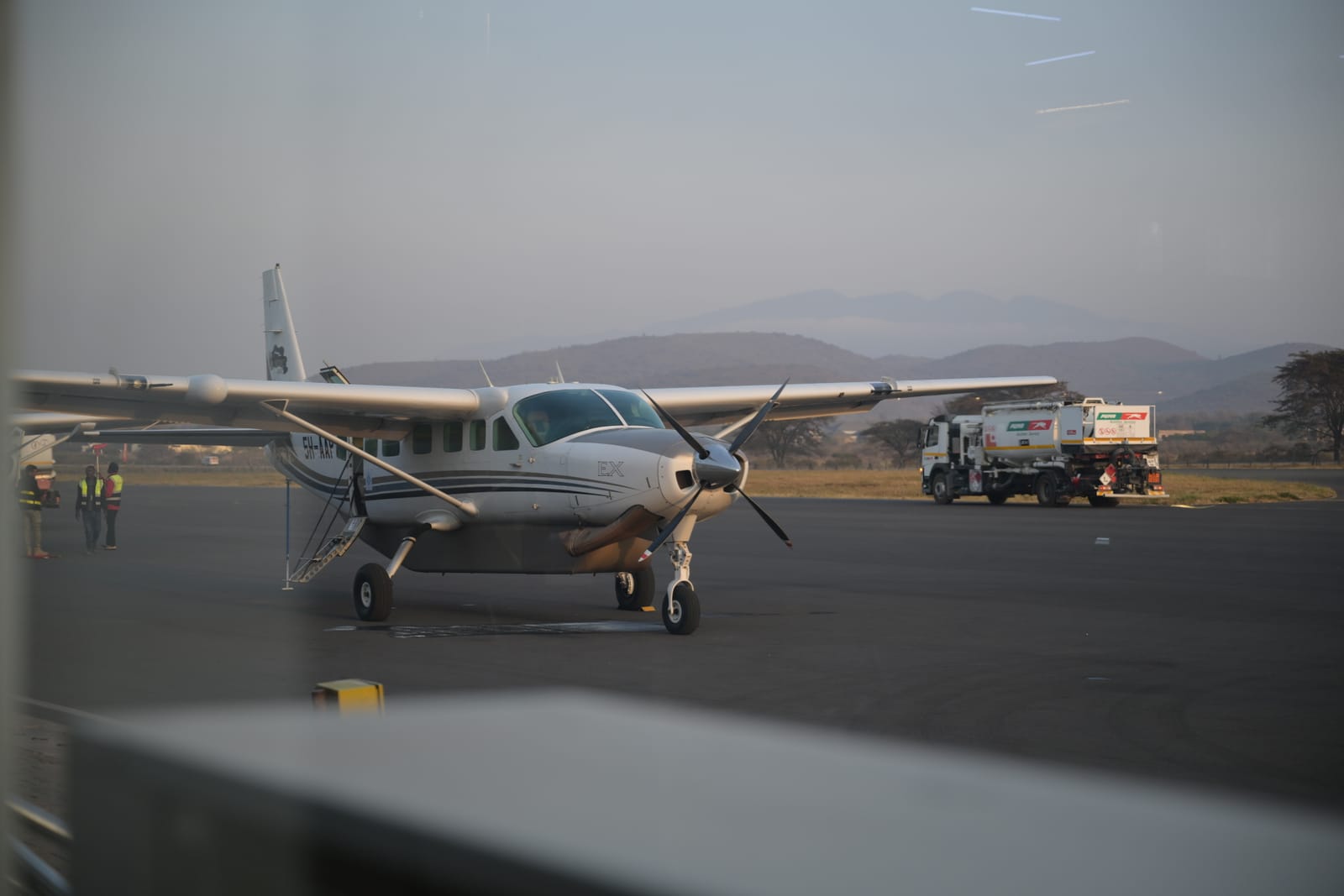 アルーシャからザンジバルへ向かった小型機
